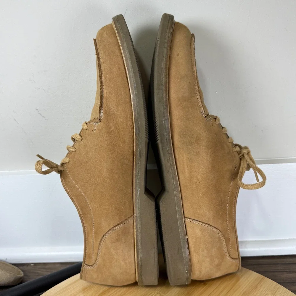 Granger Owings Taylor Oxford Mens 12M Tan Suede Moc Toe Brazil Timeless Classic
